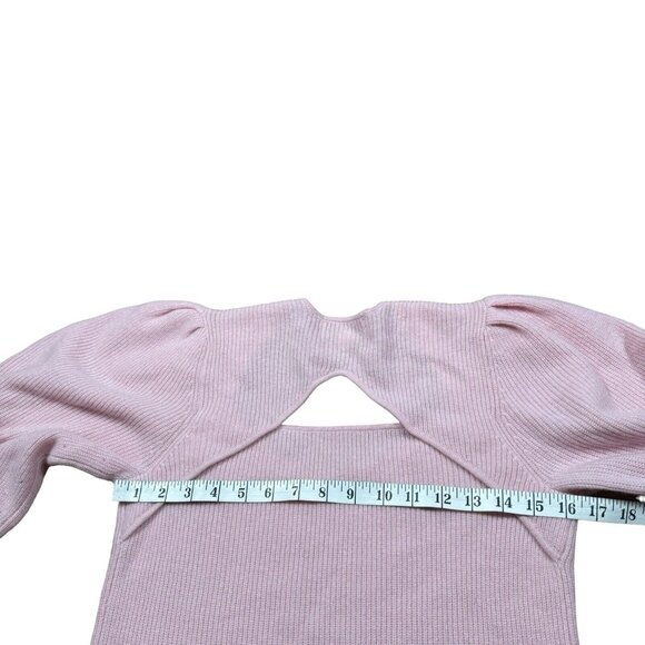 EUC Design History Women's Sz M Sweetheart Cashmere Sweater in Light Pink - Picture 11 of 12